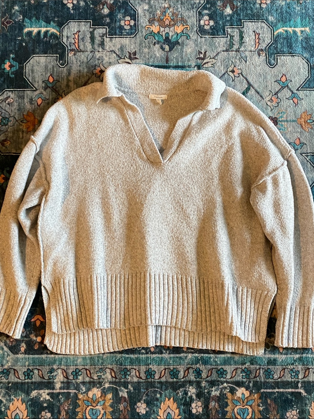 Maurices Open-Collar V-Neck Sweater